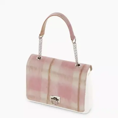 Крышка O Bag Glam жакард с ручкой темно-красная