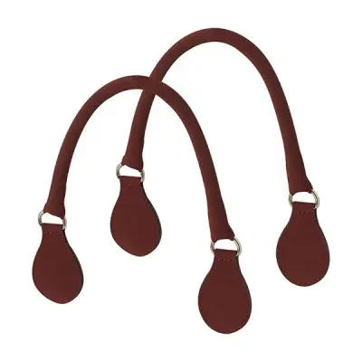 Микроручки короткие трубчатые нубук бордо