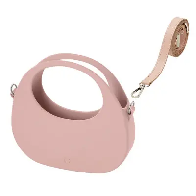 Женская cумка O Bag Oblo в сборе Синтетика Наплечный Ремень Узкий Розовая
