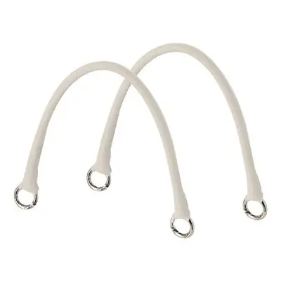 Микро ручки трубчатые короткие + защелка с искусственной тканью лате