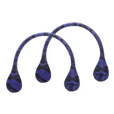 Ручки короткие тисненые змея фиолет