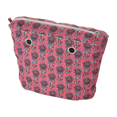 Cумка внутренняя O Bag tessuto luna park на замке pink