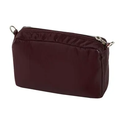 Сумка внутренняя O Bag Glam на замке нейлон бордо