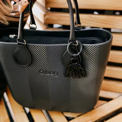 Cумка внутренняя O Bag Mini на замке текстиль черная