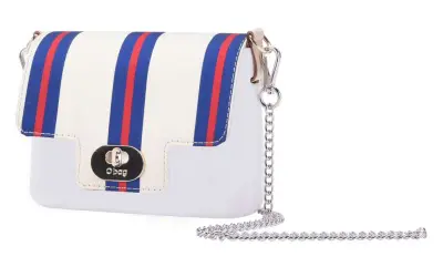 Крышка O Pocket micro в полоску белая/голубая