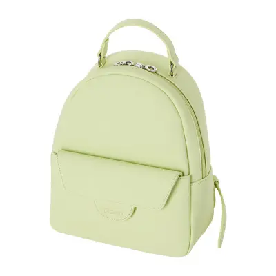 Рюкзак на замке O Bag Sofia прорезиненная ткань celery green