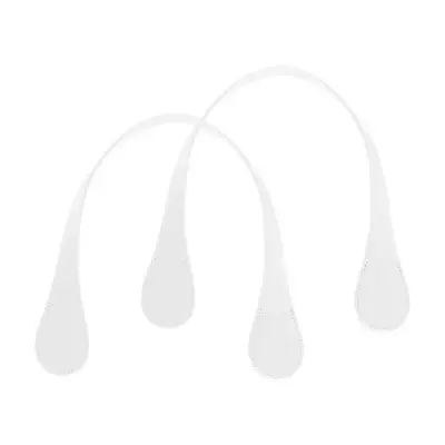 Ручки узкие каплей синтетика белые