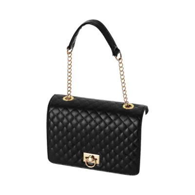 Крышка O Bag Glam стеганая с ручкой черная + золото