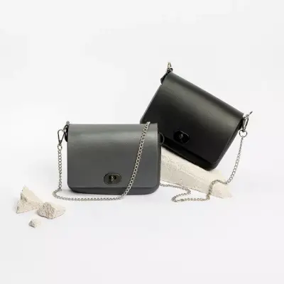 Ремень плечевой цепь O Bag Glam серебро