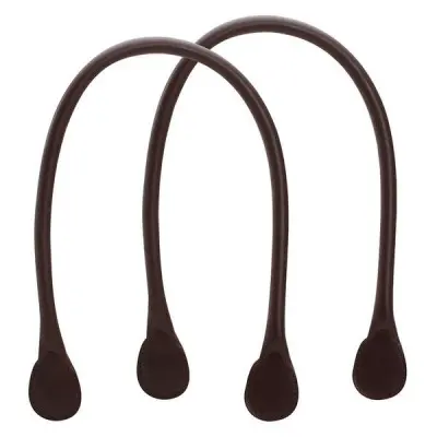 Ручки длинные тисненые темно-коричневые