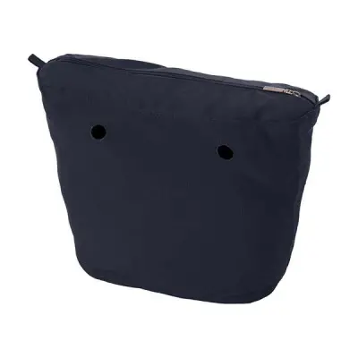 Cумка внутренняя O Bag Mini на замке текстиль синяя