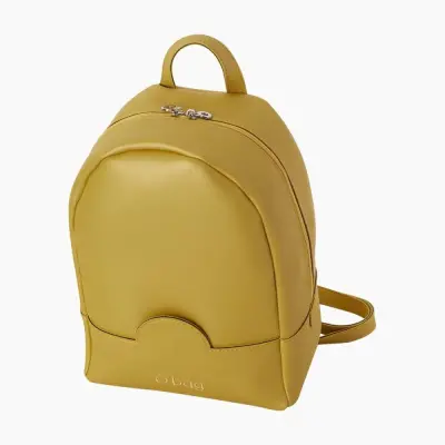 Рюкзак на замке O Grace прорезиненная ткань карри метал