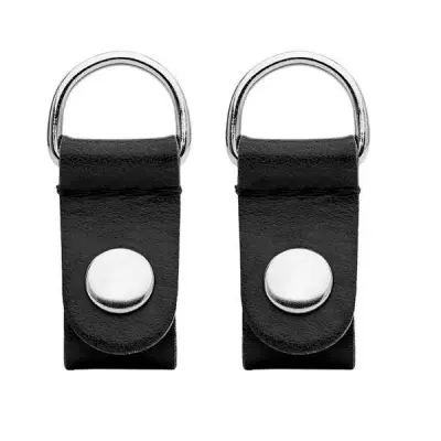 Карабин крепление для ручки боковое синтетика черное + серебро