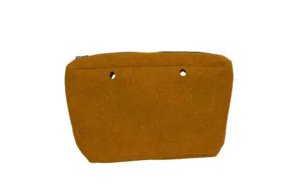 Сумка внутренняя O Bag Mini на замке войлок горчица