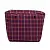 Сумка внутренняя O Bag на замке тартан красный
