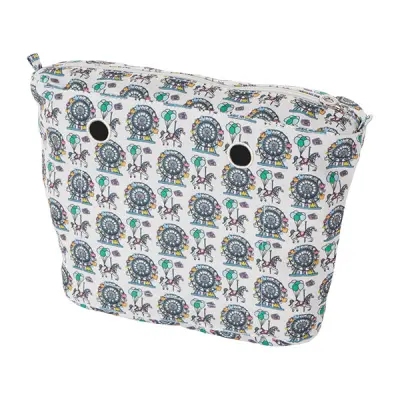 Cумка внутренняя O Bag Mini tessuto tessuto luna park на замке milk