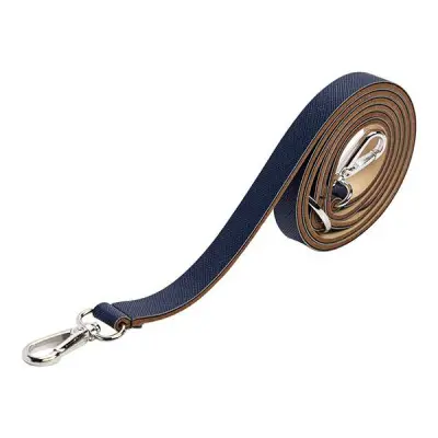 Ремень плечевой узкий сафьян темно-синий