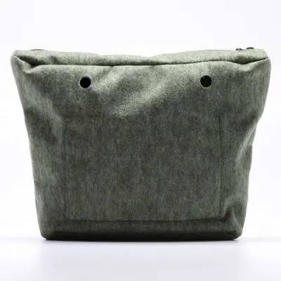 Сумка внутренняя O Bag на замке войлок темно-зеленый