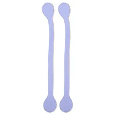 Ручки короткие каплей плоские прорезиненные лед