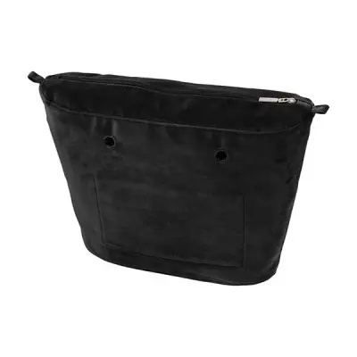 Сумка внутренняя O Bag на замке микрофибра черный