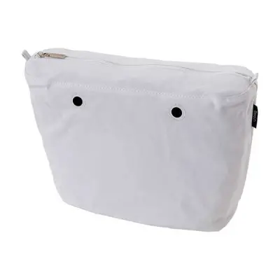 Cумка внутренняя O Bag на замке текстиль белая