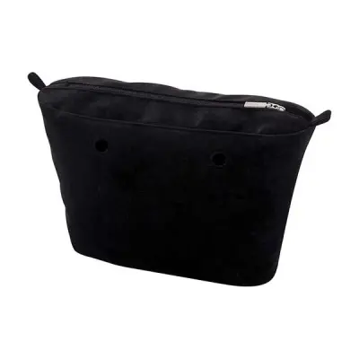 Cумка внутренняя O Bag Mini на замке микрофибра черная