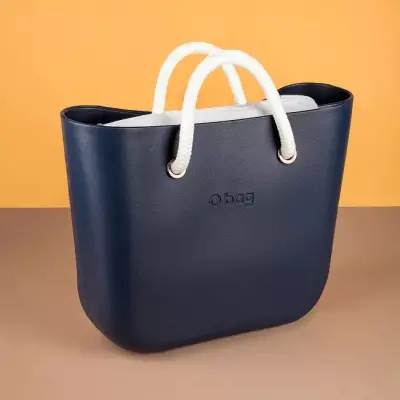 Cумка внутренняя O Bag на замке текстиль белая