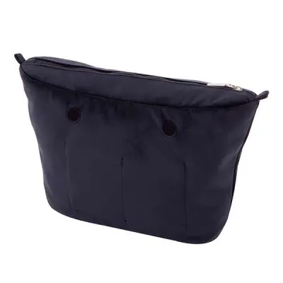 Cумка внутренняя O Bag Mini на замке микрофибра синяя
