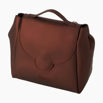 Женская cумка Soft Polly в сборе Темно-Коричневая Метал 347S