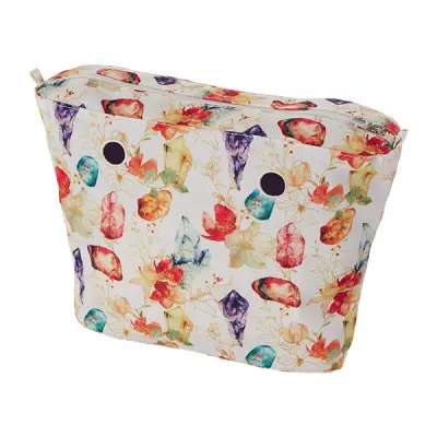 Cумка внутренняя O Bag Mini tessuto gemme на замке milk