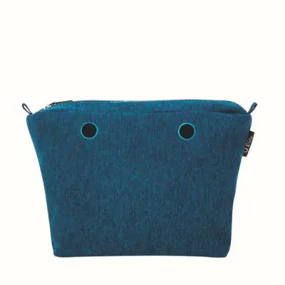 Сумка внутренняя O Bag на замке фланель меланж октан