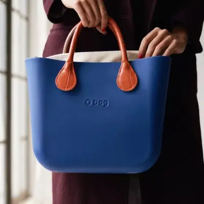 Cумка внутренняя O Bag Mini на замке текстиль телесная