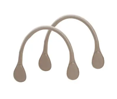 Ручки короткие тисненые светло-коричневые