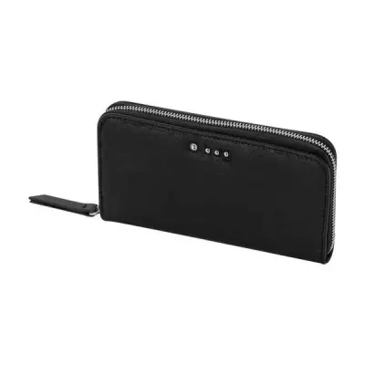 Кошелек на молнии женский O Wally сафьян с лого swarovski