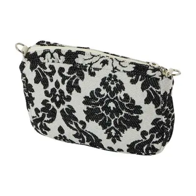 Сумка внутренняя O Bag Glam на замке дамаск черная