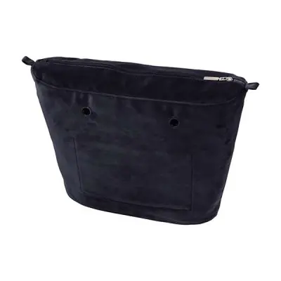 Сумка внутренняя O Bag на замке микрофибра cиний