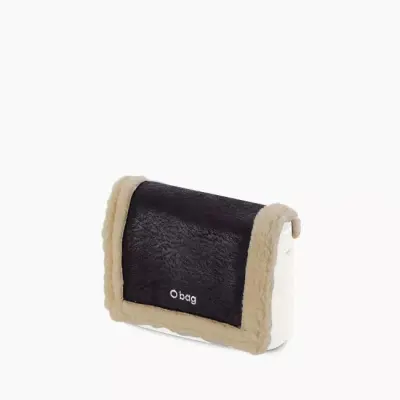 Крышка O Pocket с эффектом овечей кожи на магните черная