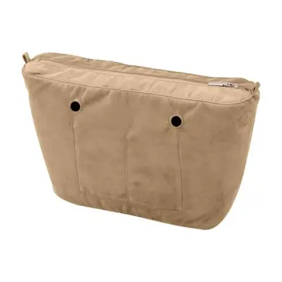 Cумка внутренняя O Bag Urban на замке микрофибра песочная