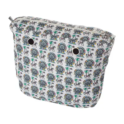 Cумка внутренняя O Bag tessuto luna park на замке milk