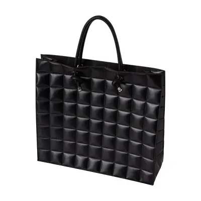 Женская cумка O Bag Knots 3D Эффект Наппа в сборе Черная