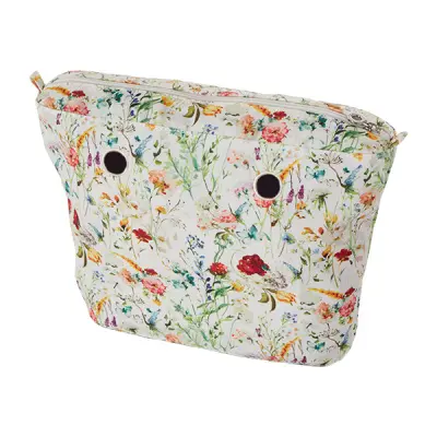 Cумка внутренняя O Bag Mini tessuto tessuto tessuto wild flowers на замке milk