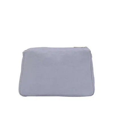 Сумка внутренняя O Bag Glam ткань на замке лилия серая