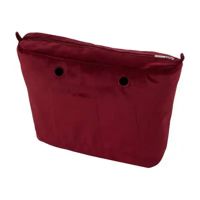 Cумка внутренняя O Bag Urban на замке микрофибра бордо