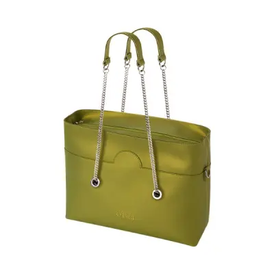 Женская cумка O Bag Wide в сборе Авокадо Метал 338S
