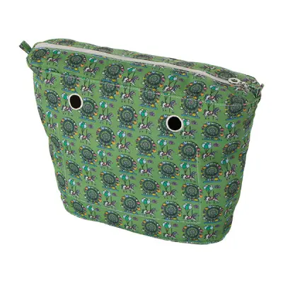 Cумка внутренняя O Bag tessuto luna park на замке greenery