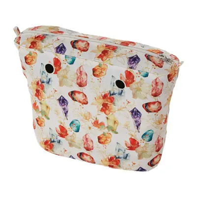 Cумка внутренняя O Bag tessuto gemme на замке milk