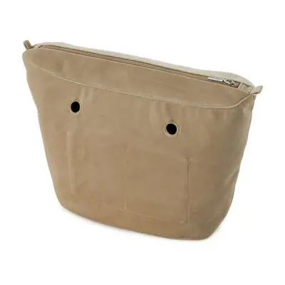 Сумка внутренняя O Bag Mini на замке микрофибра песочный