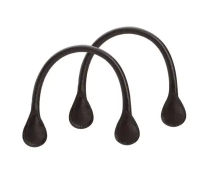 Ручки короткие тисненые темно-коричневые