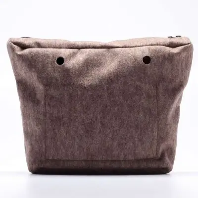Сумка внутренняя O Bag на замке войлок светло-коричневый