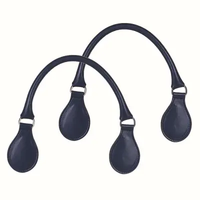 Микро ручки трубчатые короткие гладкие синтетика темно-синие